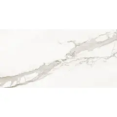 Керамогранит Марбл Тренд Калакатта Голд (Marble Trend Calacatta gold) K-1001/LR/600х1200х11 белый лаппатированный Kerranova