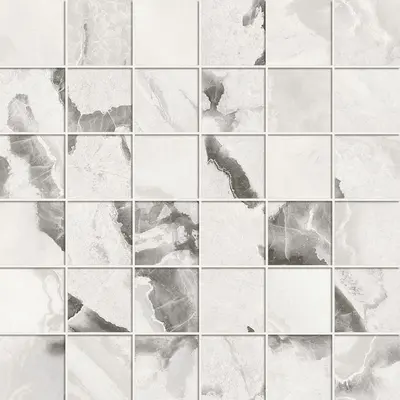 Forte dei Marmi Quark Oyster White Mosaic Lap 300х300 610110001184