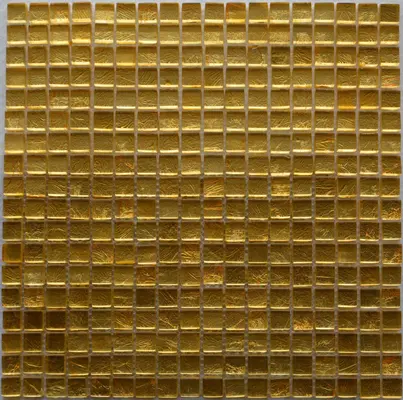 Мозаика стеклянная Classik gold 300х300 желтая Bonaparte mosaic