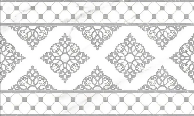 Elegance (Элеганс) grey decor 01 300х500 декор настенный Gracia Ceramica